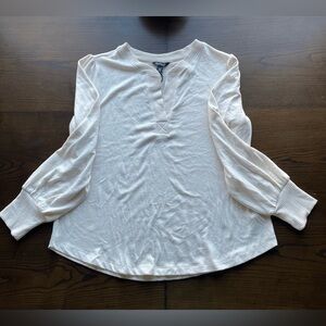 Long Sleeve V Neck Top